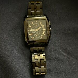 MEGIR Fashion Square Dial Watches Men Luxury Stainless Steel Watch
